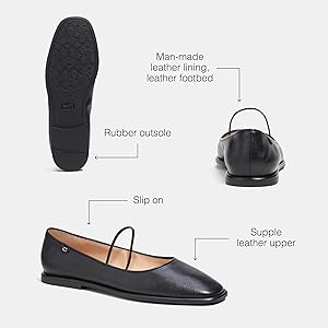 フラットシューズ Coach SS25 Black leather Emilia ballerinas (CN116 BLACK) Coach leather ballet flats Emilia black color CN116 at PRM US